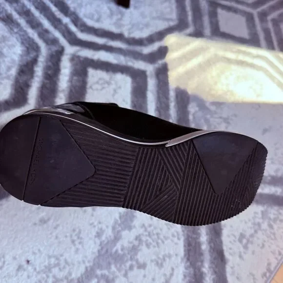 Michael Michael Kors Skyler Stretch-Knit Sock Sneaker in Black 9 - Picture 11 of 13